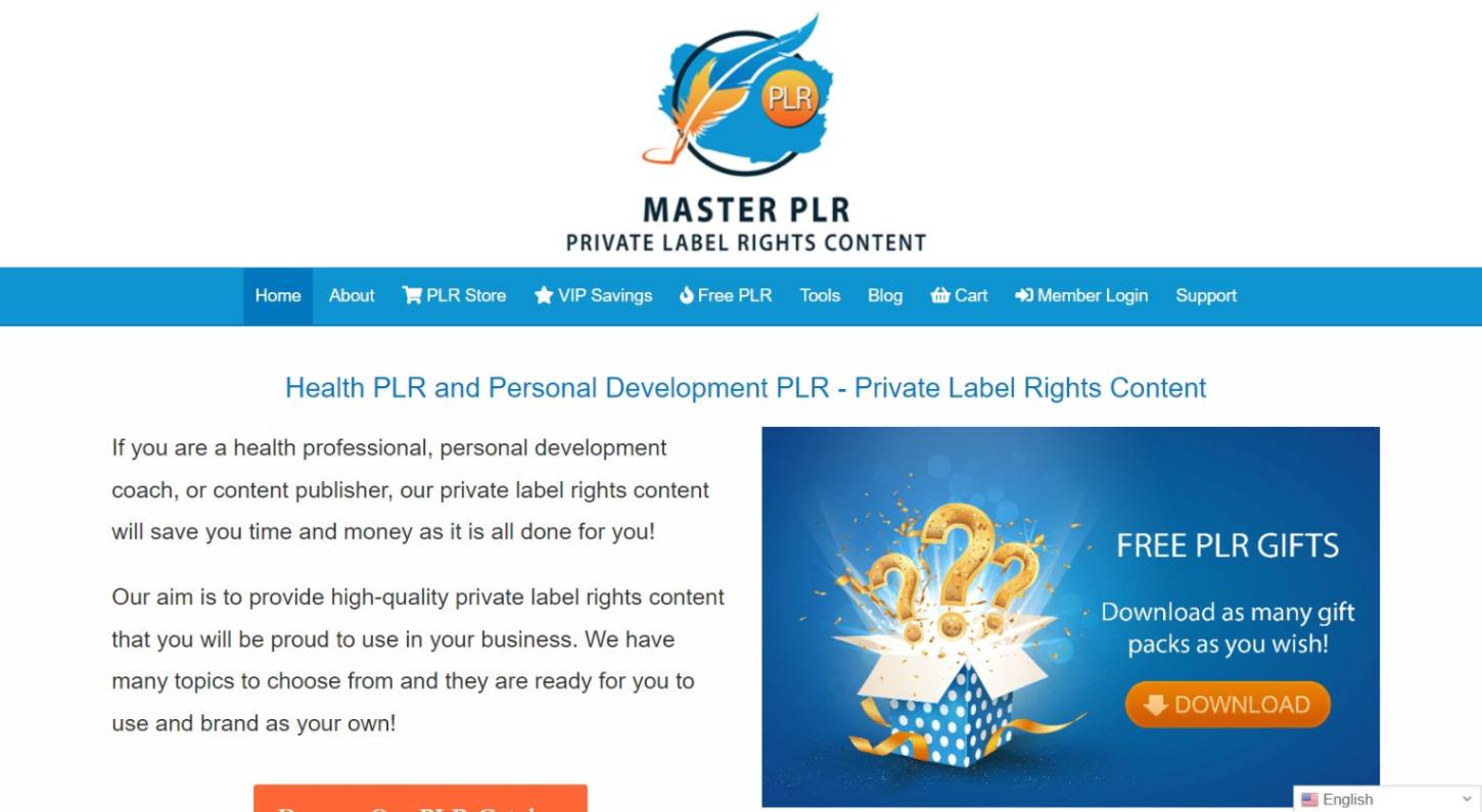 Master PLR website Dashboard.