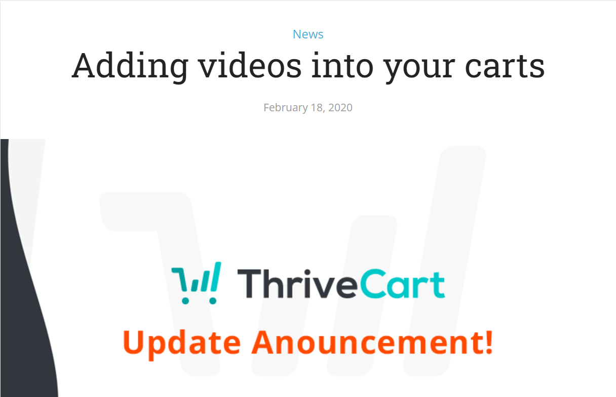ThriveCarts-Update Anouncement