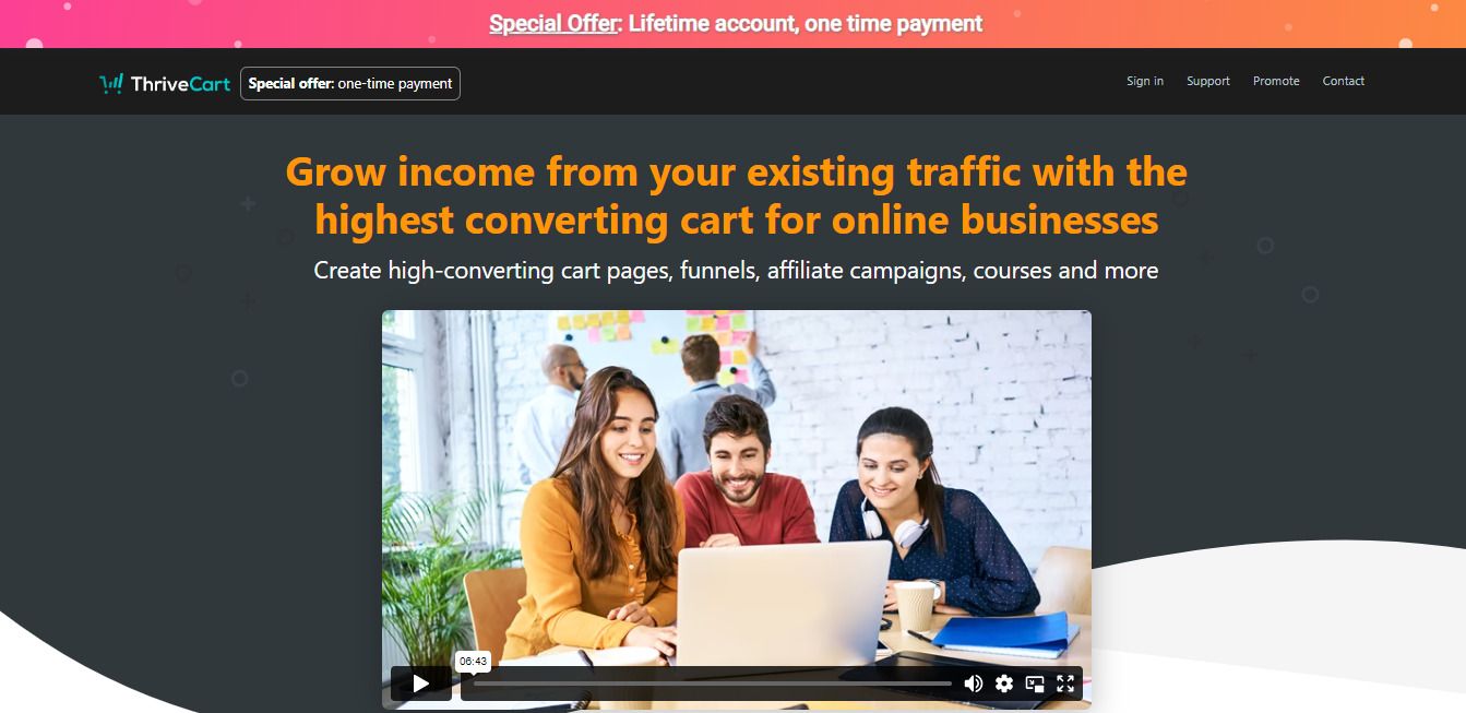 thrivecart help run successful online business, digital sales tax collection