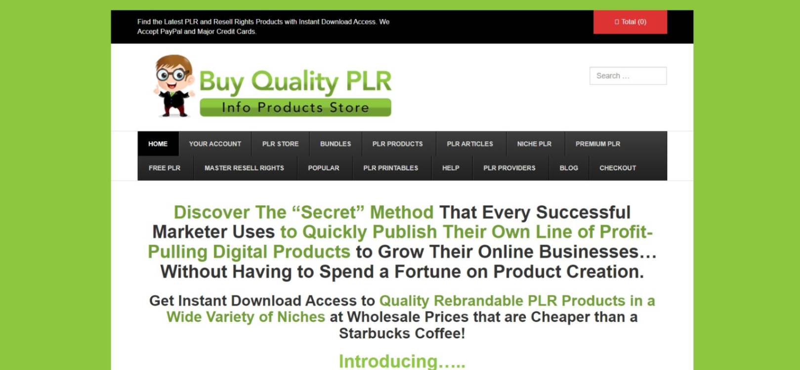  website dashboard Buy Quality PLR