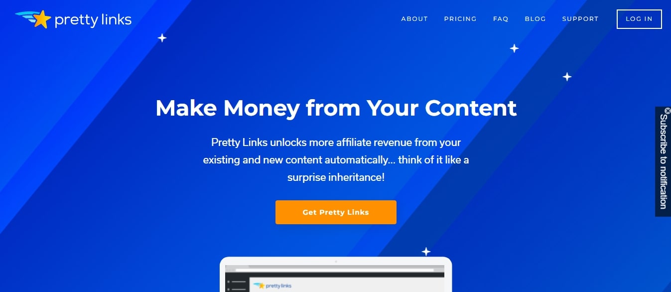 Pretty Links-link tracker sales page