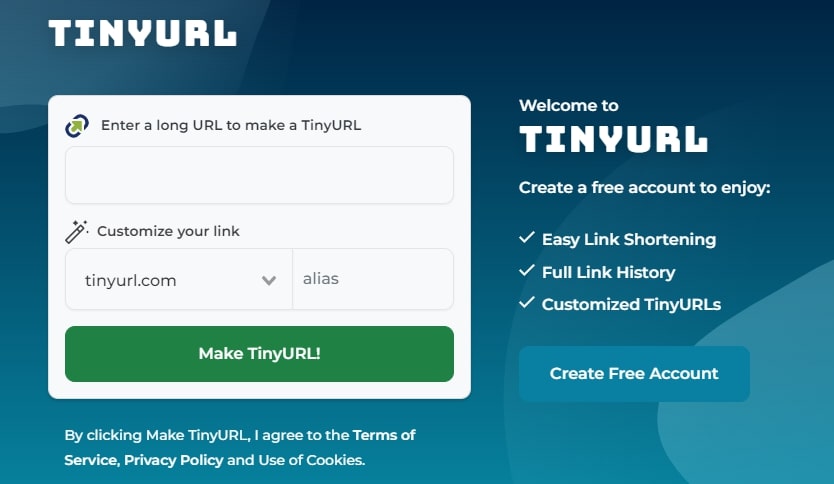 Tinyurl-easy link shortening software