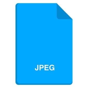 Jpeg- graphic of blue jpeg file