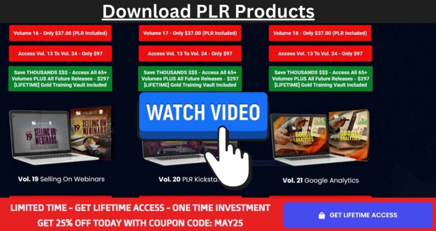 Download PLR Products personel video