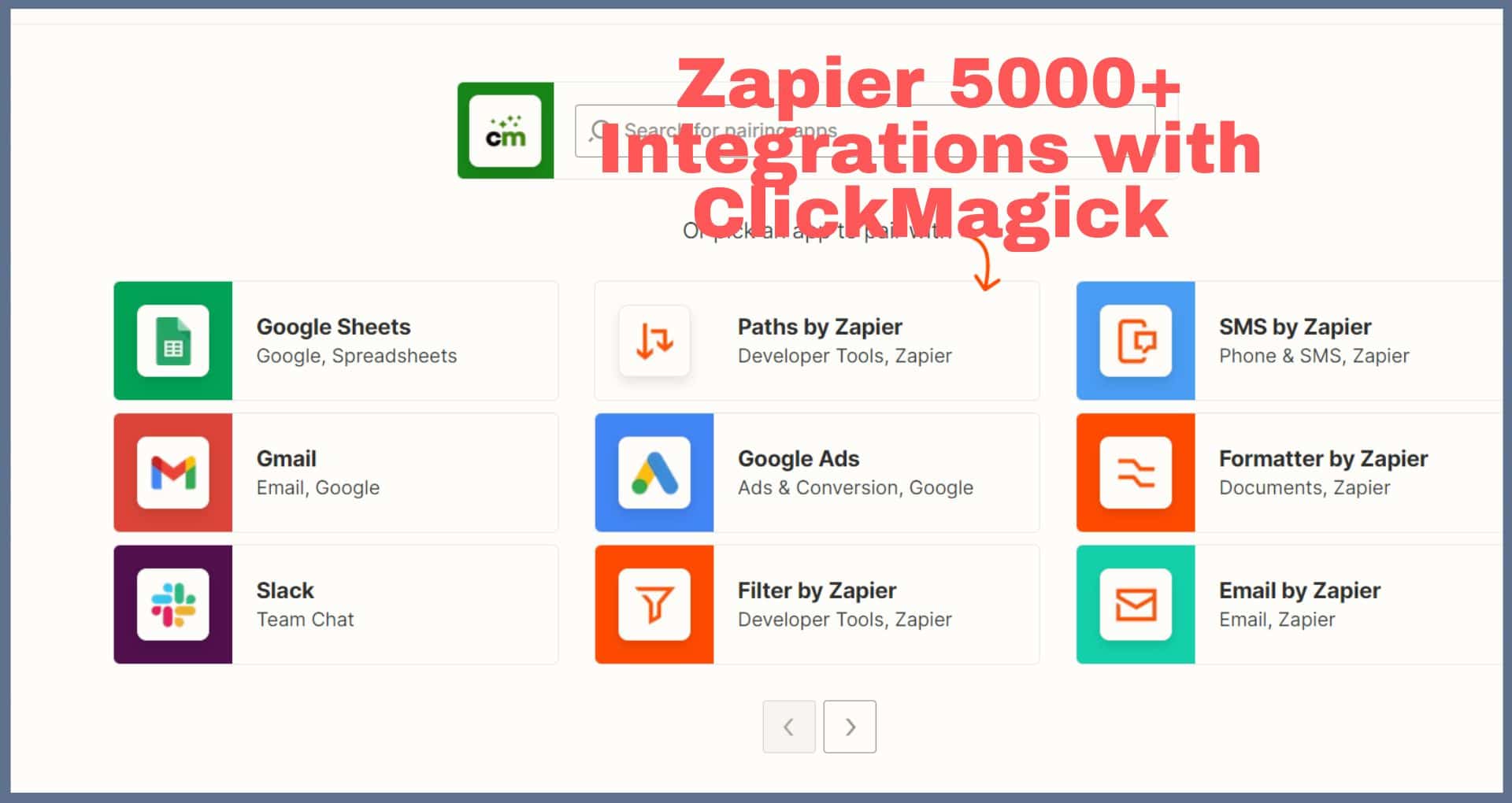 clickmagick Zapier integrations