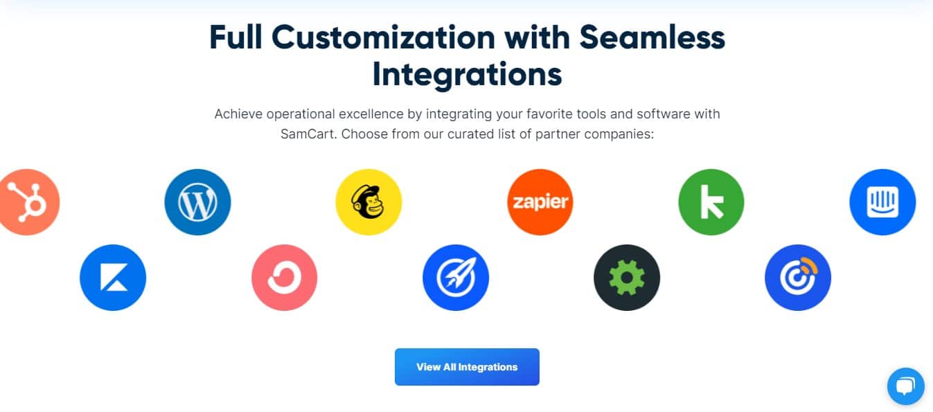 integrations for samcart customers