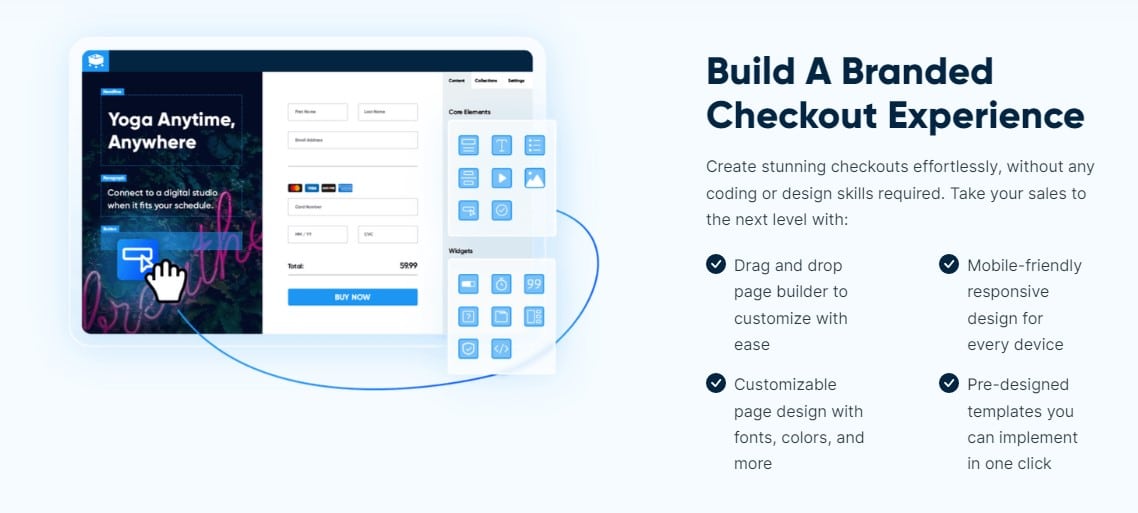 web based checkout platform