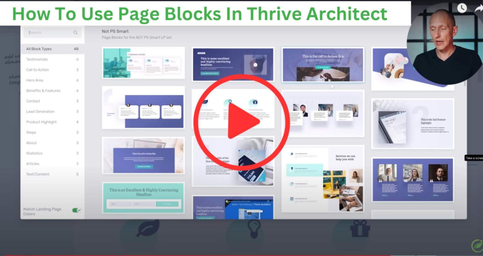 How To Use Page Blocks In Thrive Architect