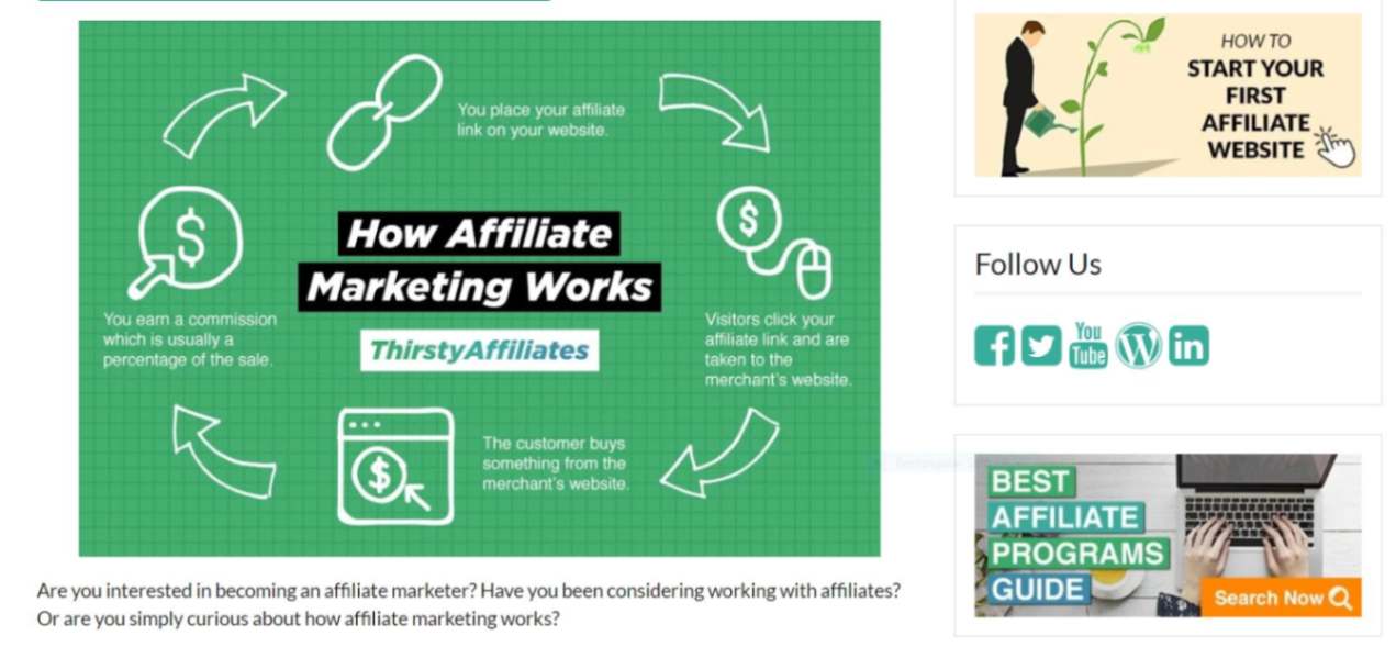 Thirsty Affiliates sales page