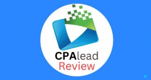 cpalead Review- cpalead logo on blue background