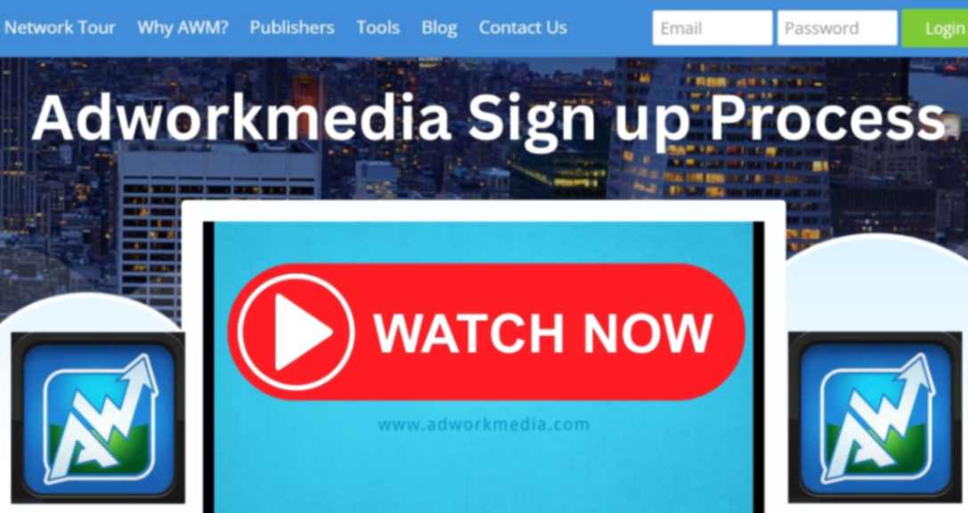 adworkmedia sign up process video