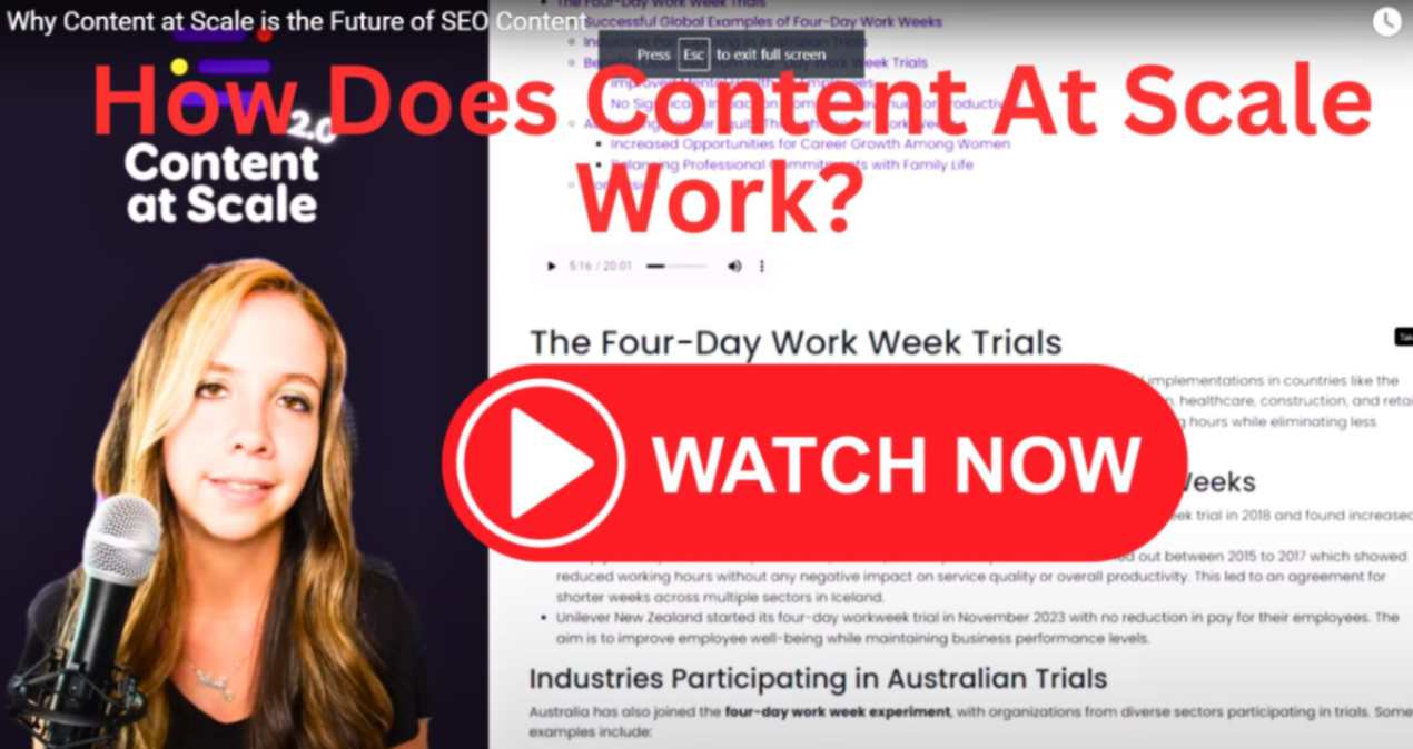 How Does Content At Scale Work?-video