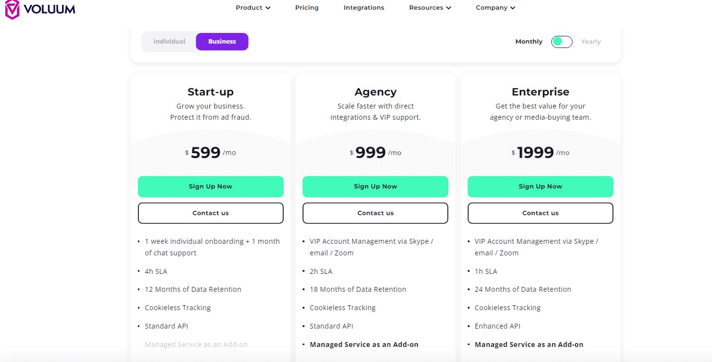 Pricing Plans for Businesses