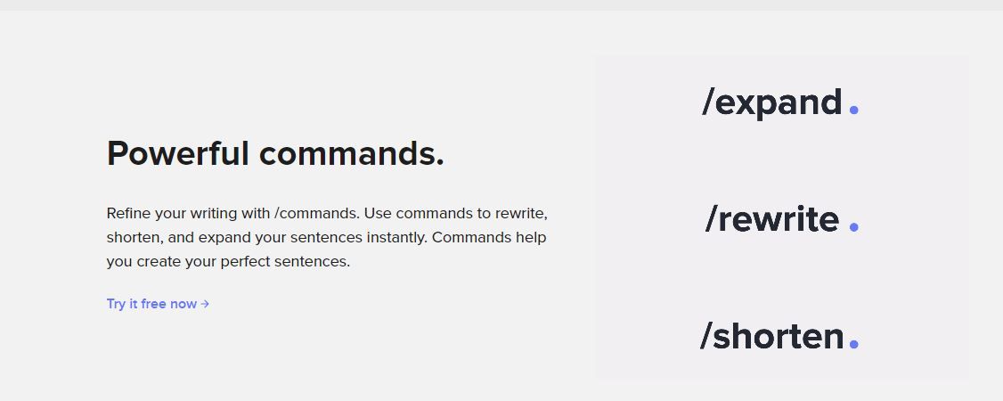 Power-Packed Commands