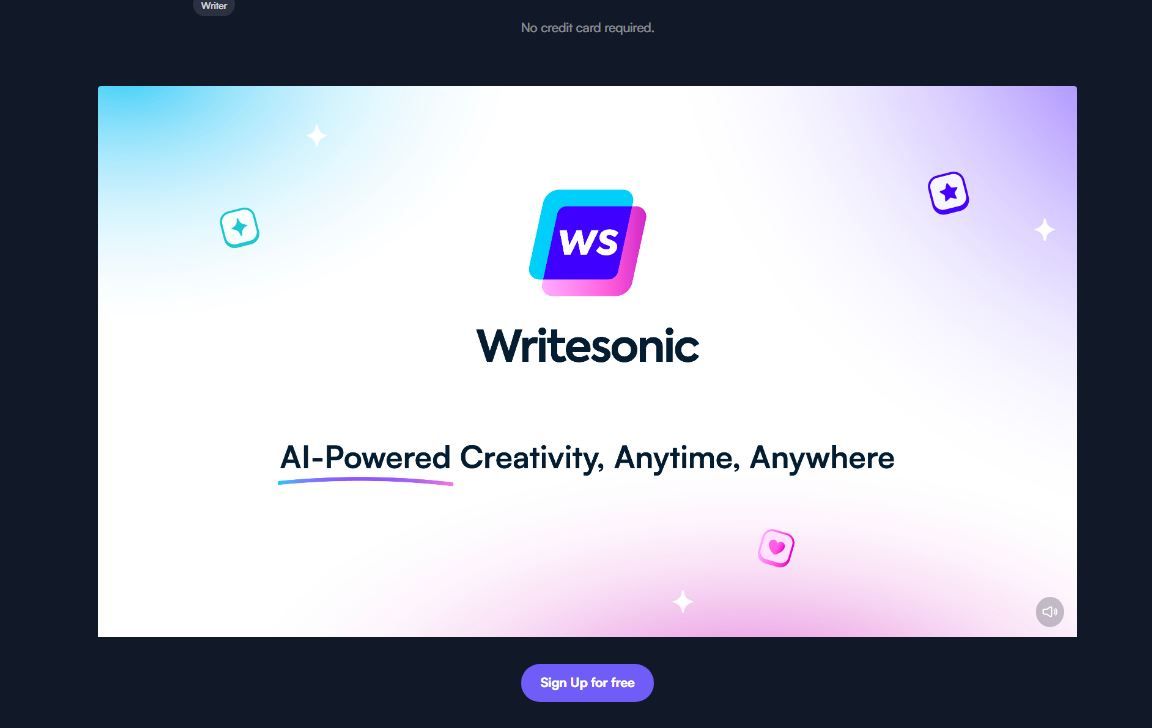 Writesonic sales page