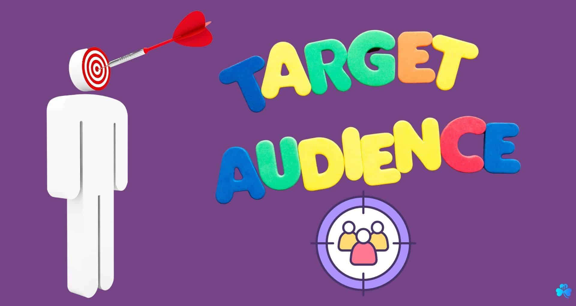 targeting the Audience-graphics a purple background