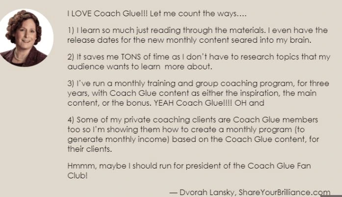 Coach Glue Testimonial 2