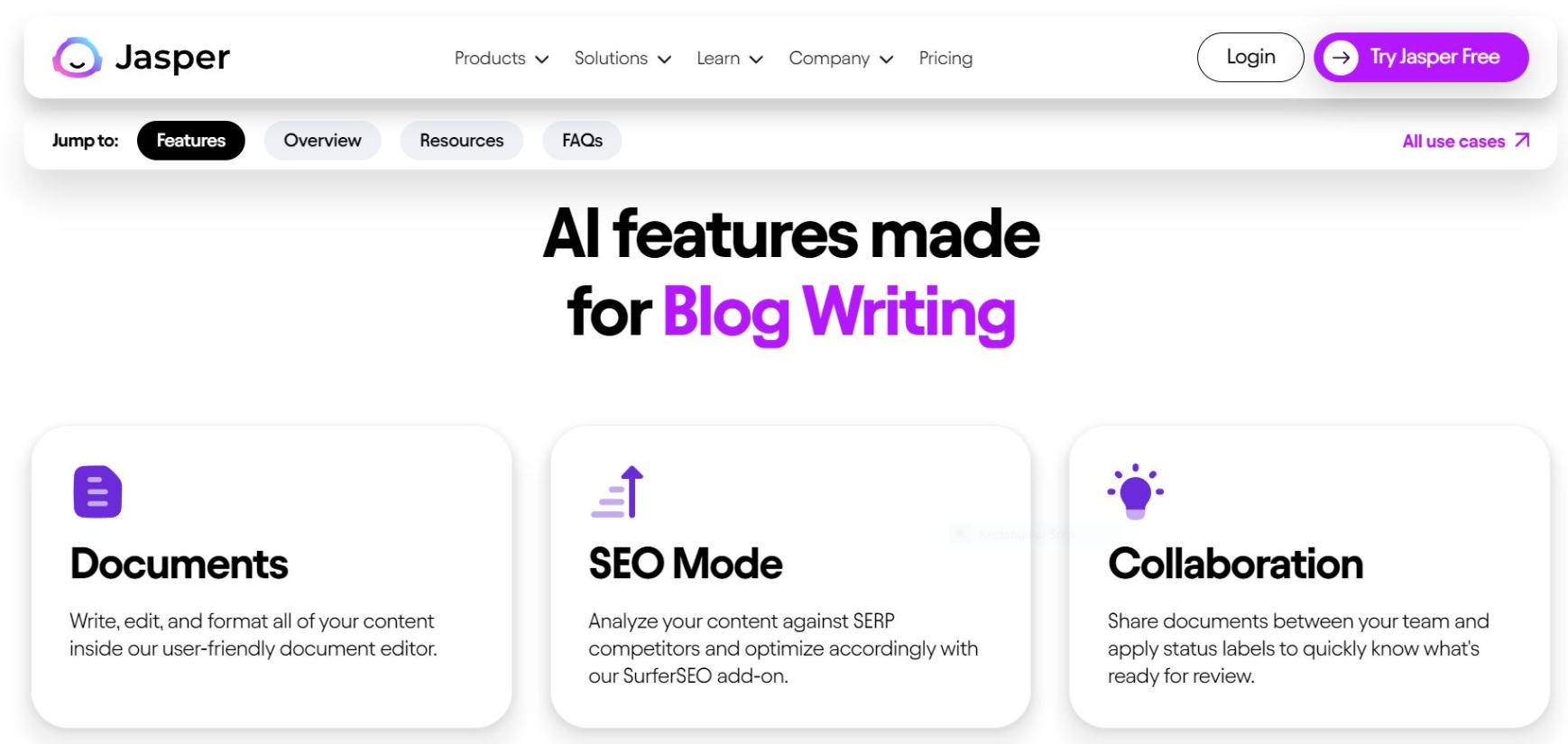 Jasper AI for bloggers