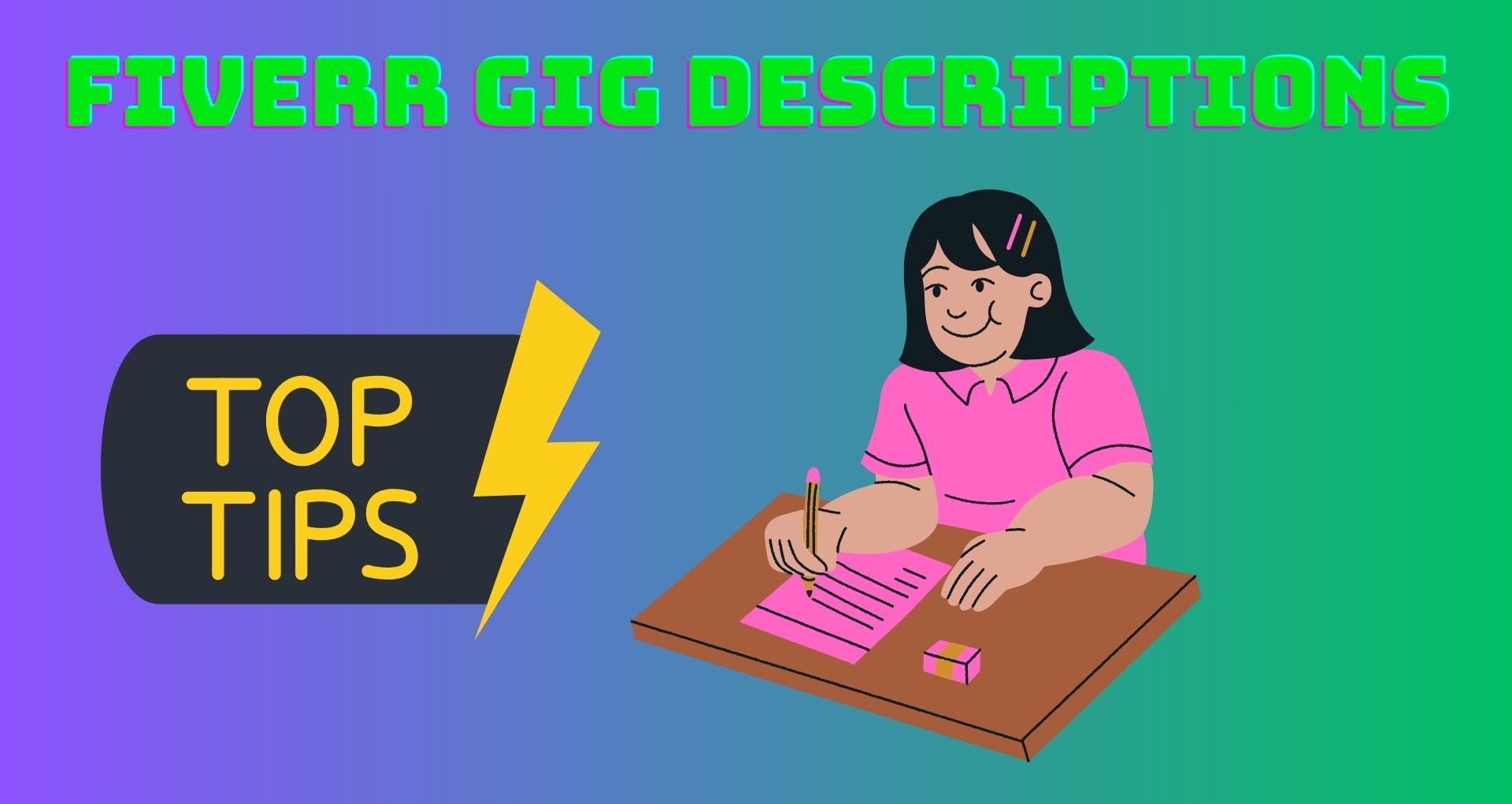 Tips For Writing A Perfect Fiverr Gig Description infographic