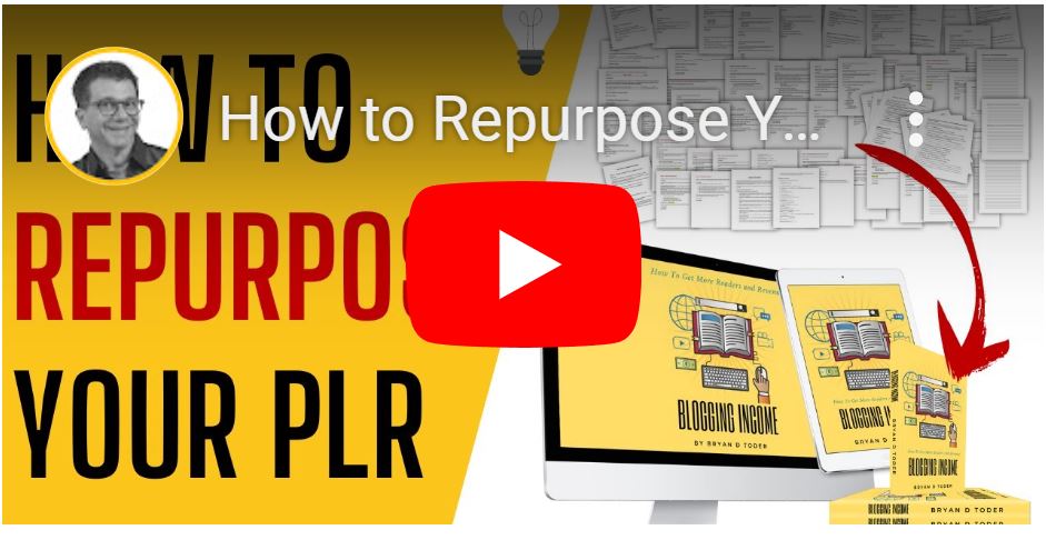 repurpose plr content video